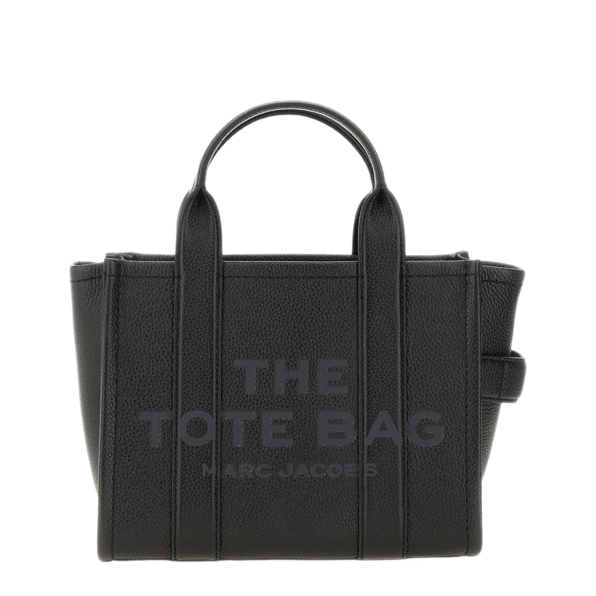 Small Leather Tote Bag - Black - Image 2