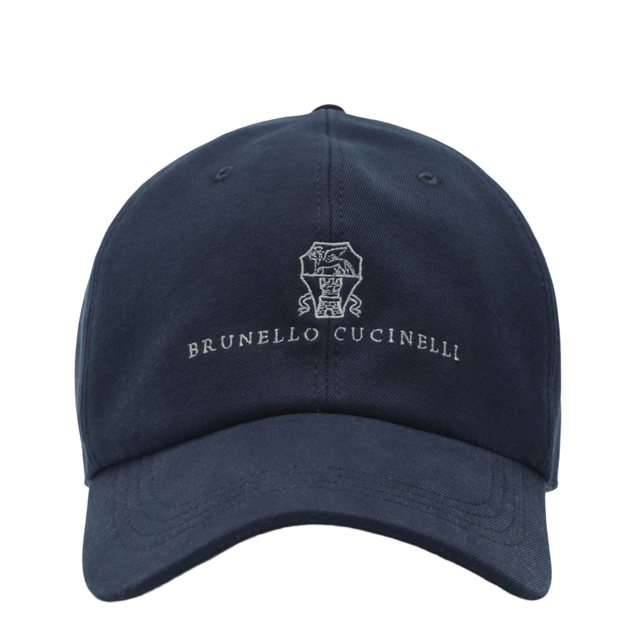 Navy Blue Cotton Baseball Cap - Image 1
