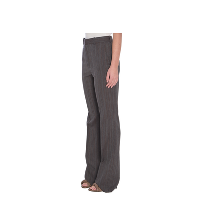Wool Trousers With Thin Stripes - Image 2