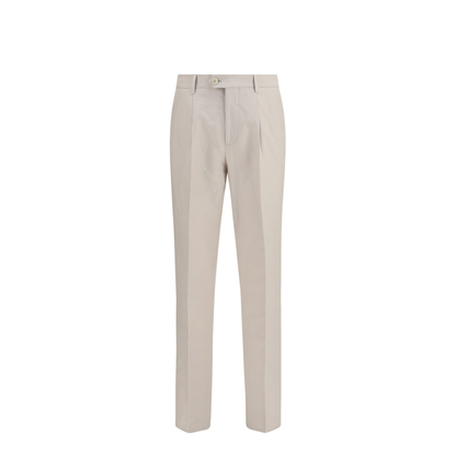 Cotton and Linen Tailored Pants - Image 1