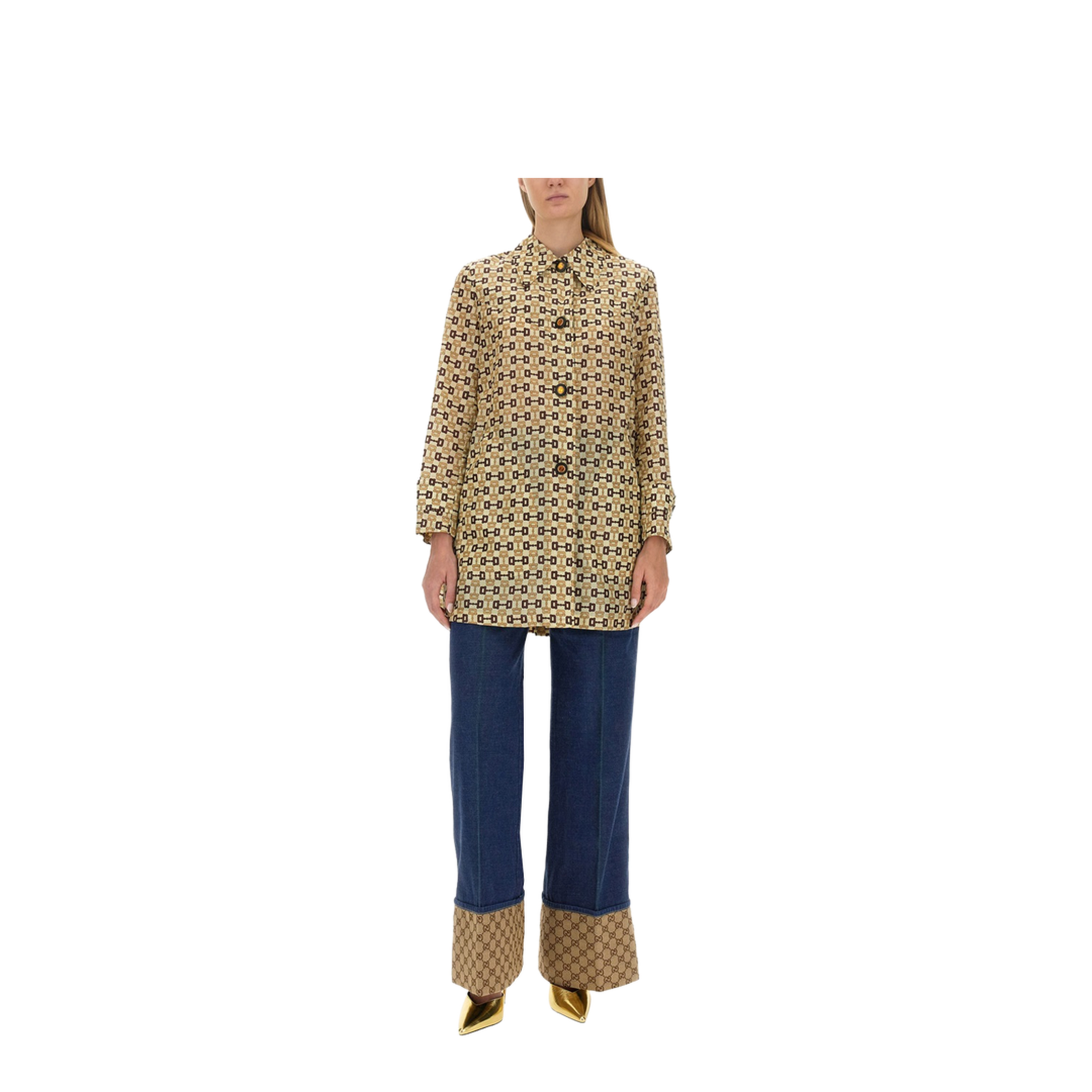 Horsebit Print Coat - Image 2