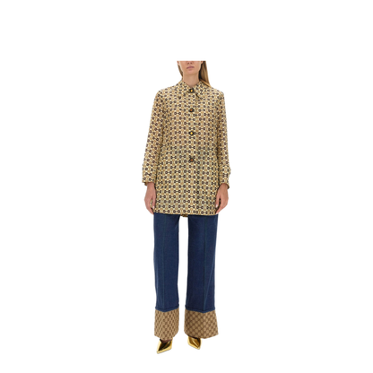 Horsebit Print Coat - Image 2