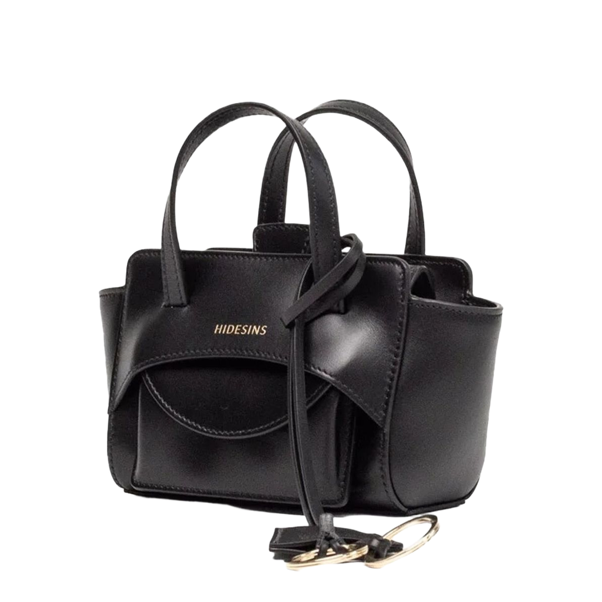 XS Calf Leather Tote - Black - Image 2