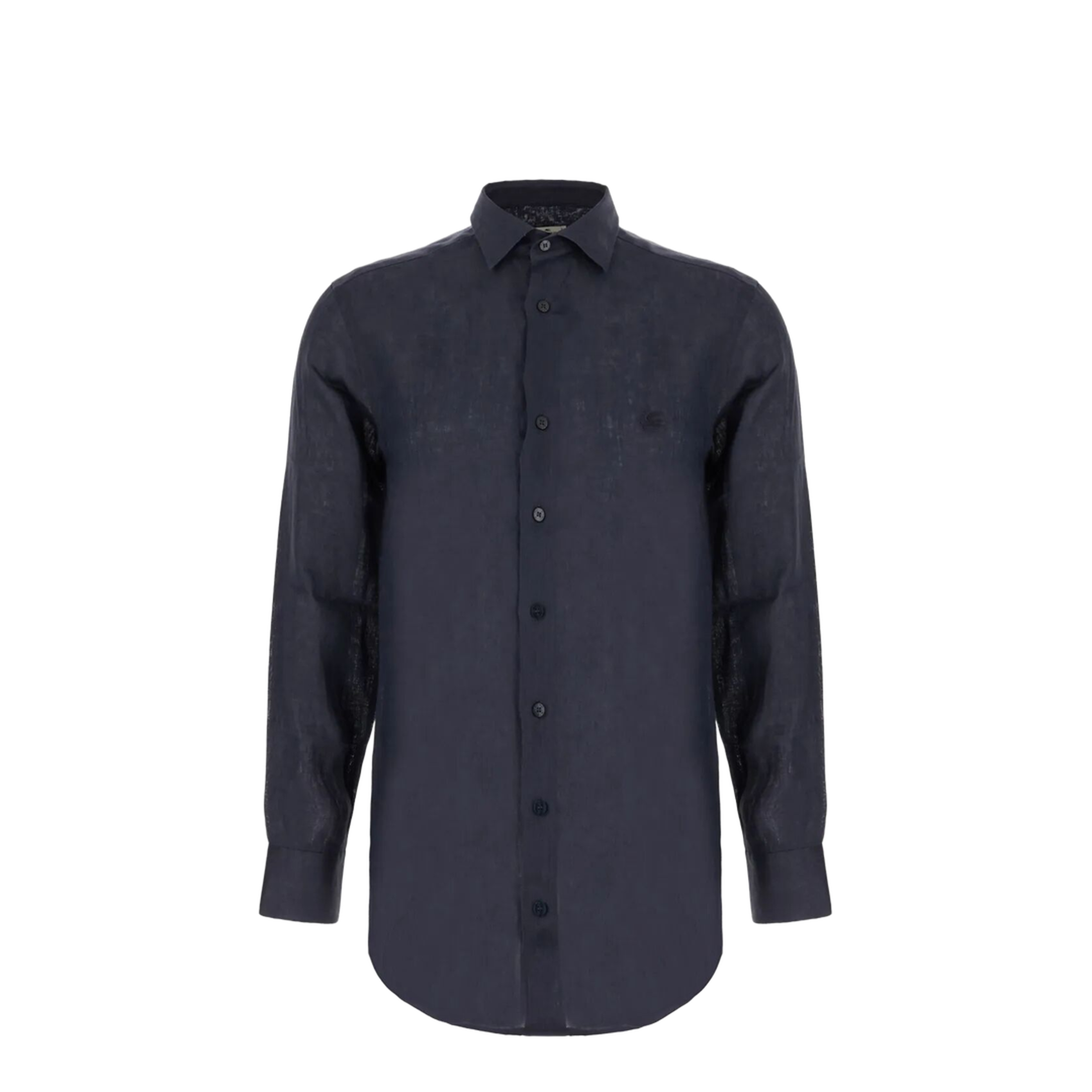 Linen Shirt with Pegaso Embroidery - Image 1