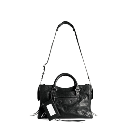 Le City Medium Arena Lambskin Bag - Black - Image 4