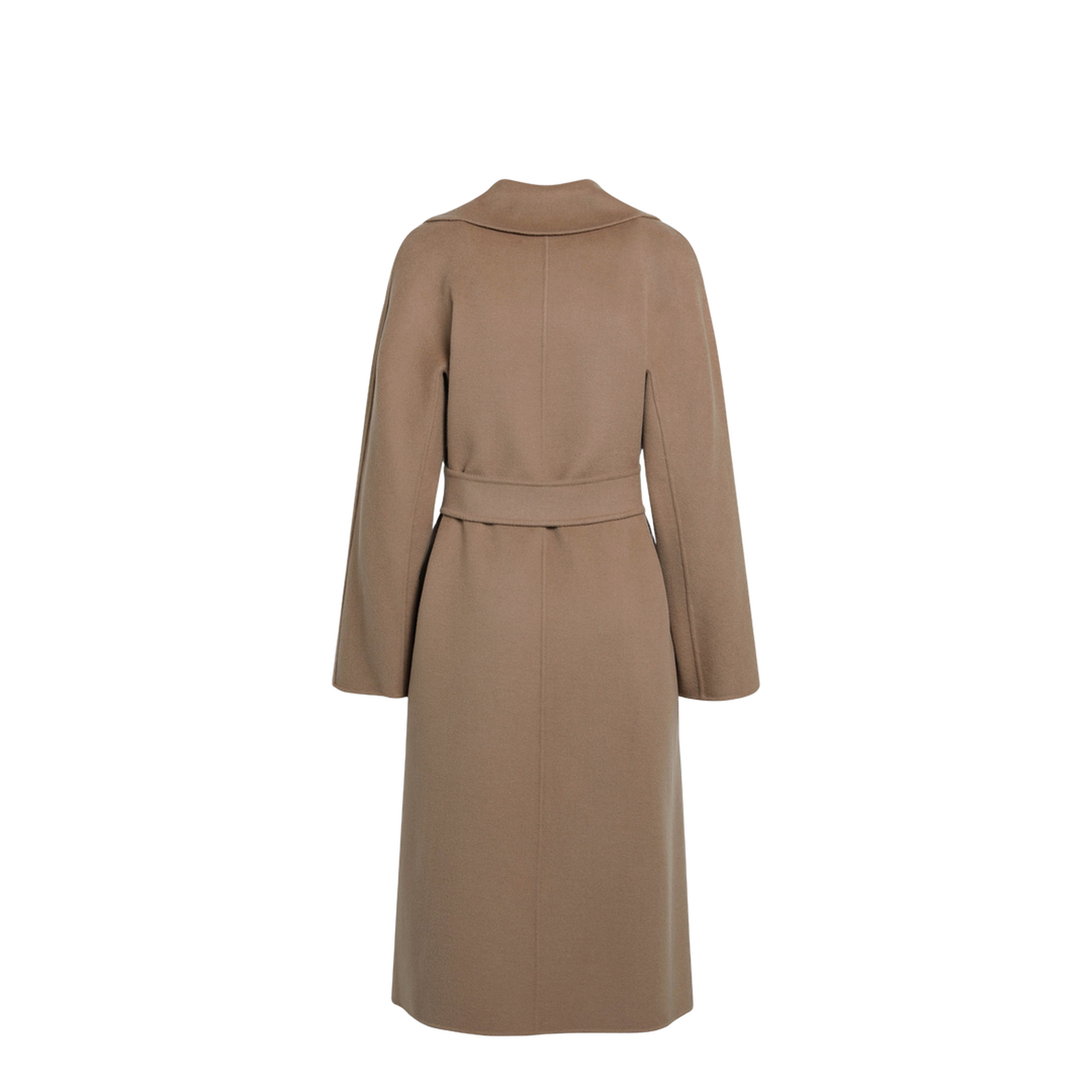 Camel Belted Coat in Wool Blend - Image 2