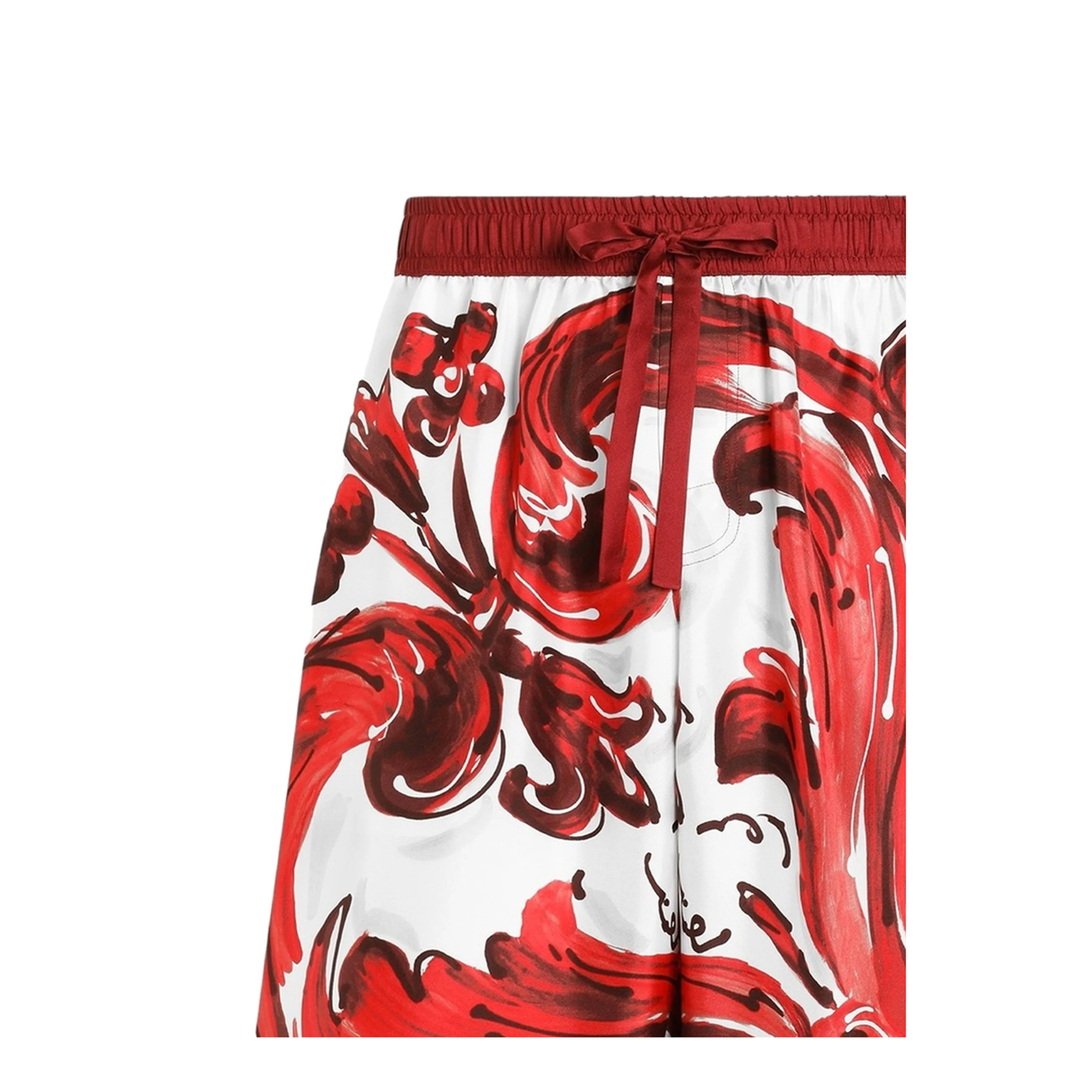 Vanity Bermuda Shorts in Majolica-Print Silk Twill - Image 2