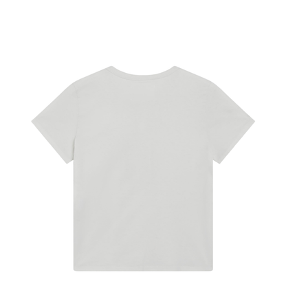 Cotton Jersey Short-Sleeve Crew-Neck T-Shirt In White - Image 2