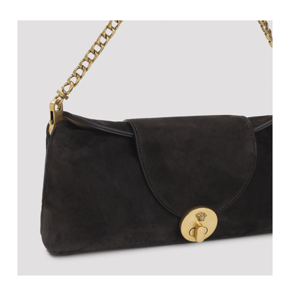 Vivian Small Suede Leather Clutch - Brown - Image 5