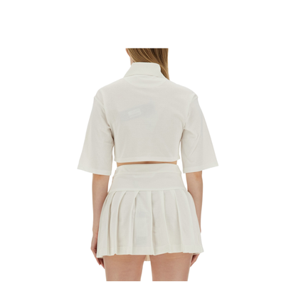 Monogram Cropped Polo Shirt - Image 3