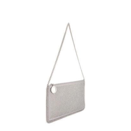 Falabella Small Fabric Shoulder Bag - Silver - Image 2