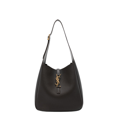 Le 5 À 7 Supple Small Grained Leather Shoulder Bag - Arabica - Image 1