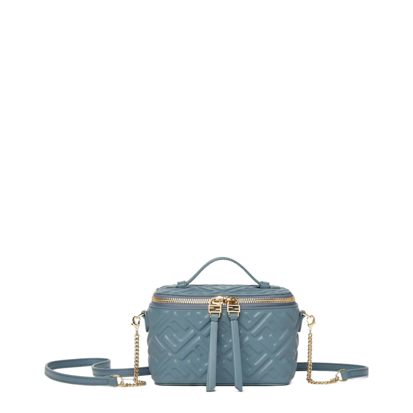 Vanity Crossbody Bag Leather Light Blue - Image 1