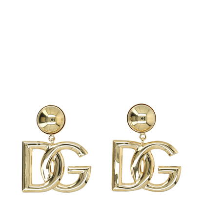 Clip-on Earrings with DG Logo in Gold - Image 1