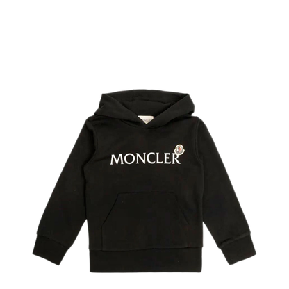 Logo-Print Cotton Fleece Hoodie and Logo Patch - Image 1