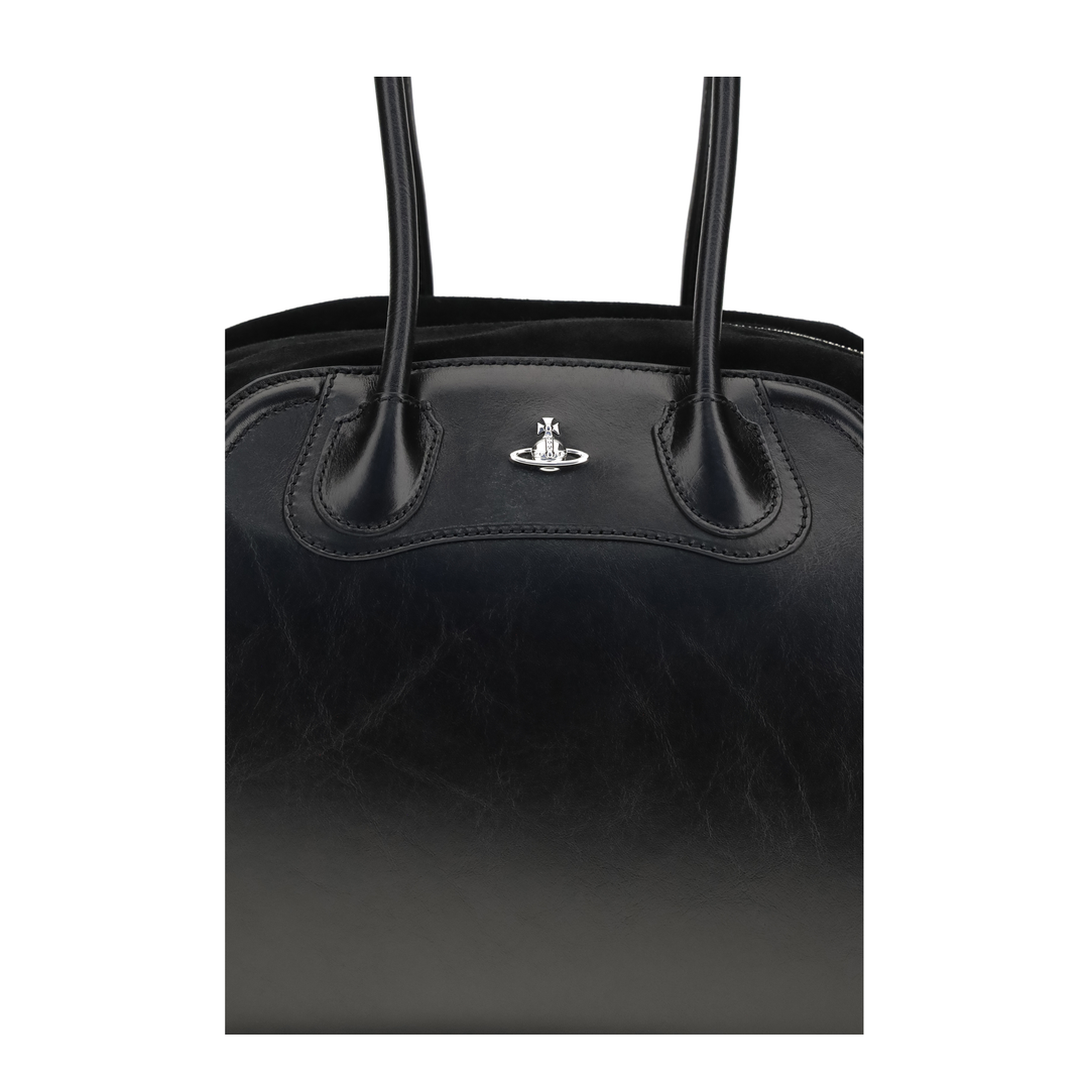 Shirley Large Calf Leather Holdall - Black - Image 4