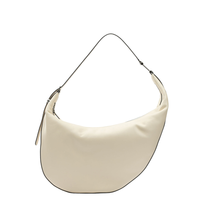 Dot Small Calfskin Hobo Bag - Shell - Image 1