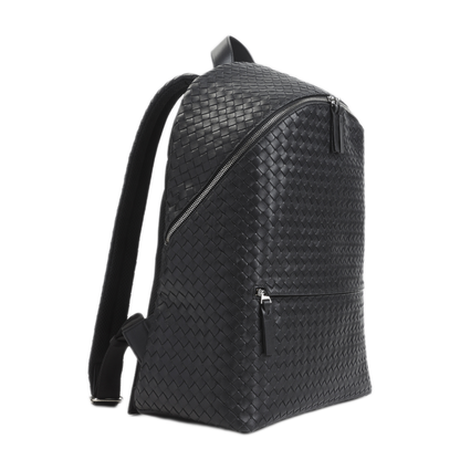 Intrecciato 1975 Calfskin Backpack - Black/Silver - Image 5