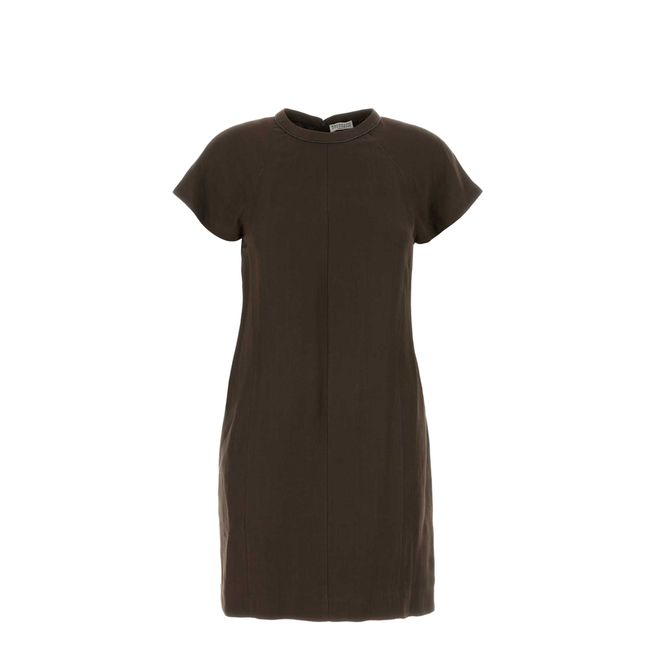 Brown Viscose Blend Dress - Image 1