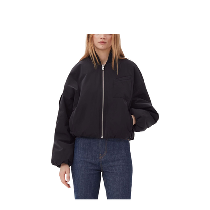 Light Twill Oversized Short Bomber Jacket - Image 5