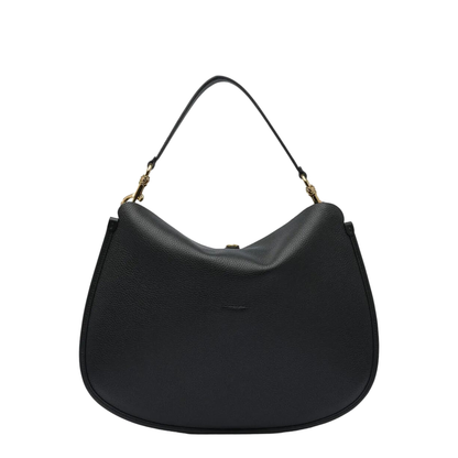 Buckle-Fastening Extra-Large Leather Shoulder Bag - Image 7
