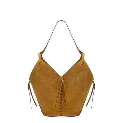 Tampa Suede Leather Tote - Saffron - Image 2