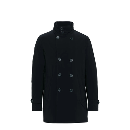 Double-Breasted Nylon Down Jacket - Image 1