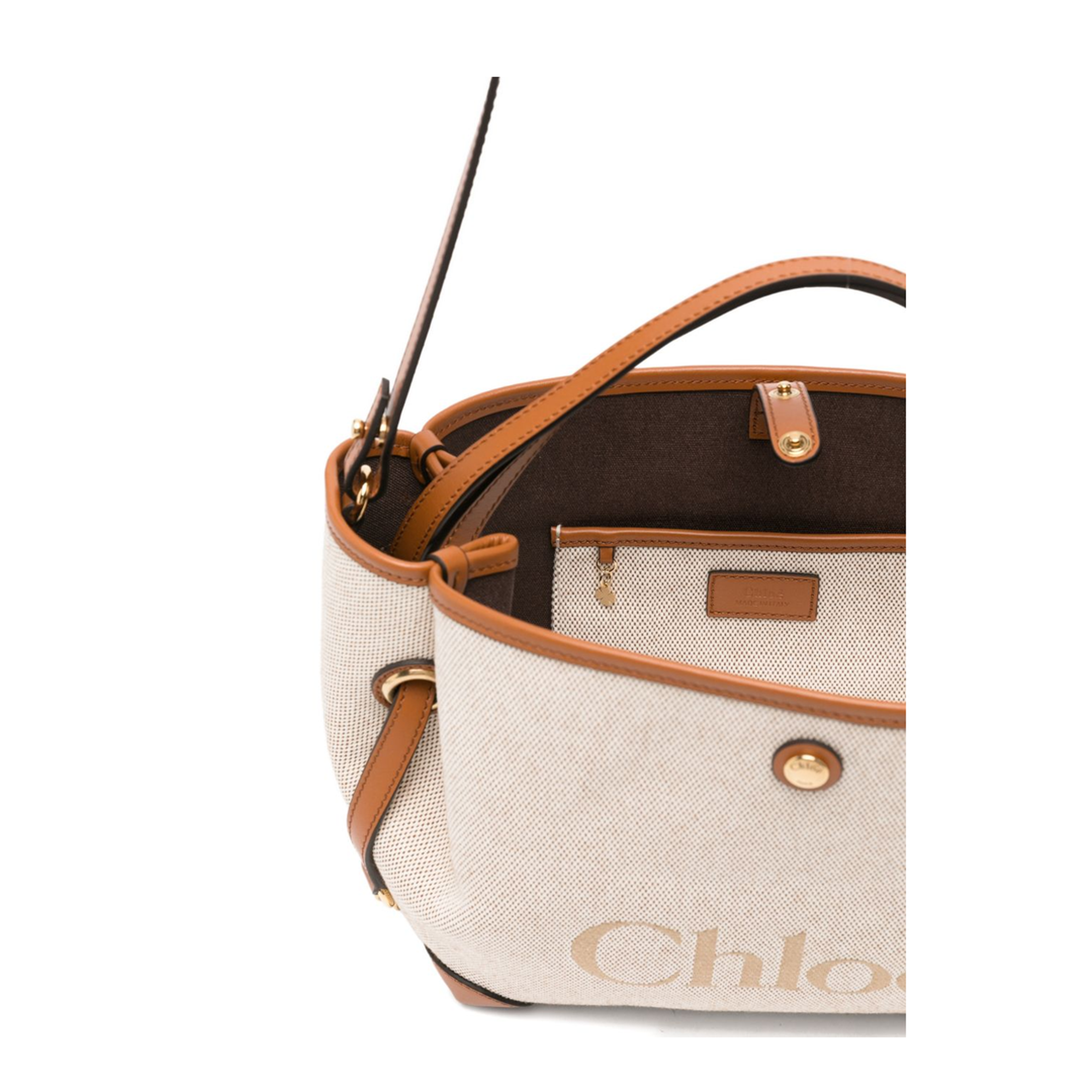Clover Small Canvas Tote - Clay Brown - Image 4
