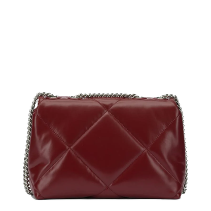 Kira Diamond Small Shoulder Bag Leather Dark Carmine - Image 3