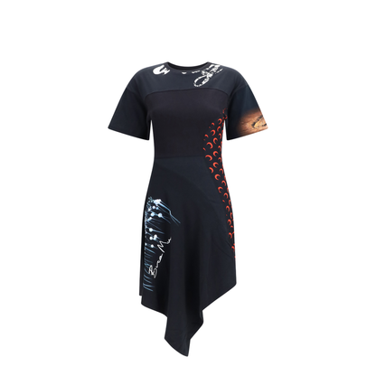 Asymmetric Recycled Jersey Dress - Image 1