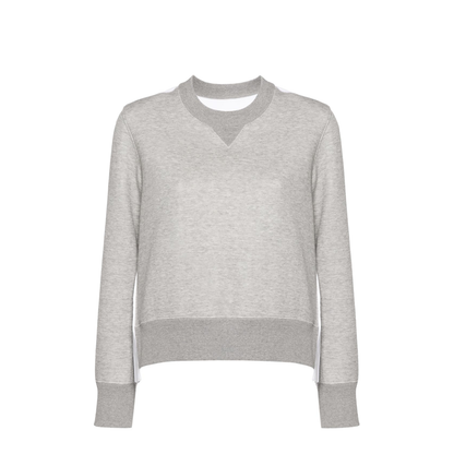 Cotton and Nylon Crewneck Sweater - Image 1
