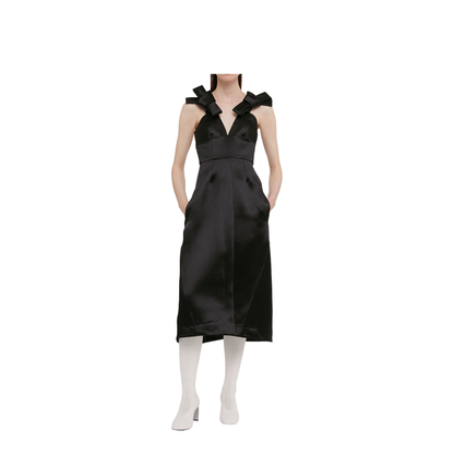 Satin Midi Dress - Image 1
