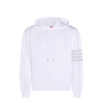 Long Sleeve Hoodie Pullover With Overdyed 4 Bar In Solid Loopback - Image 1