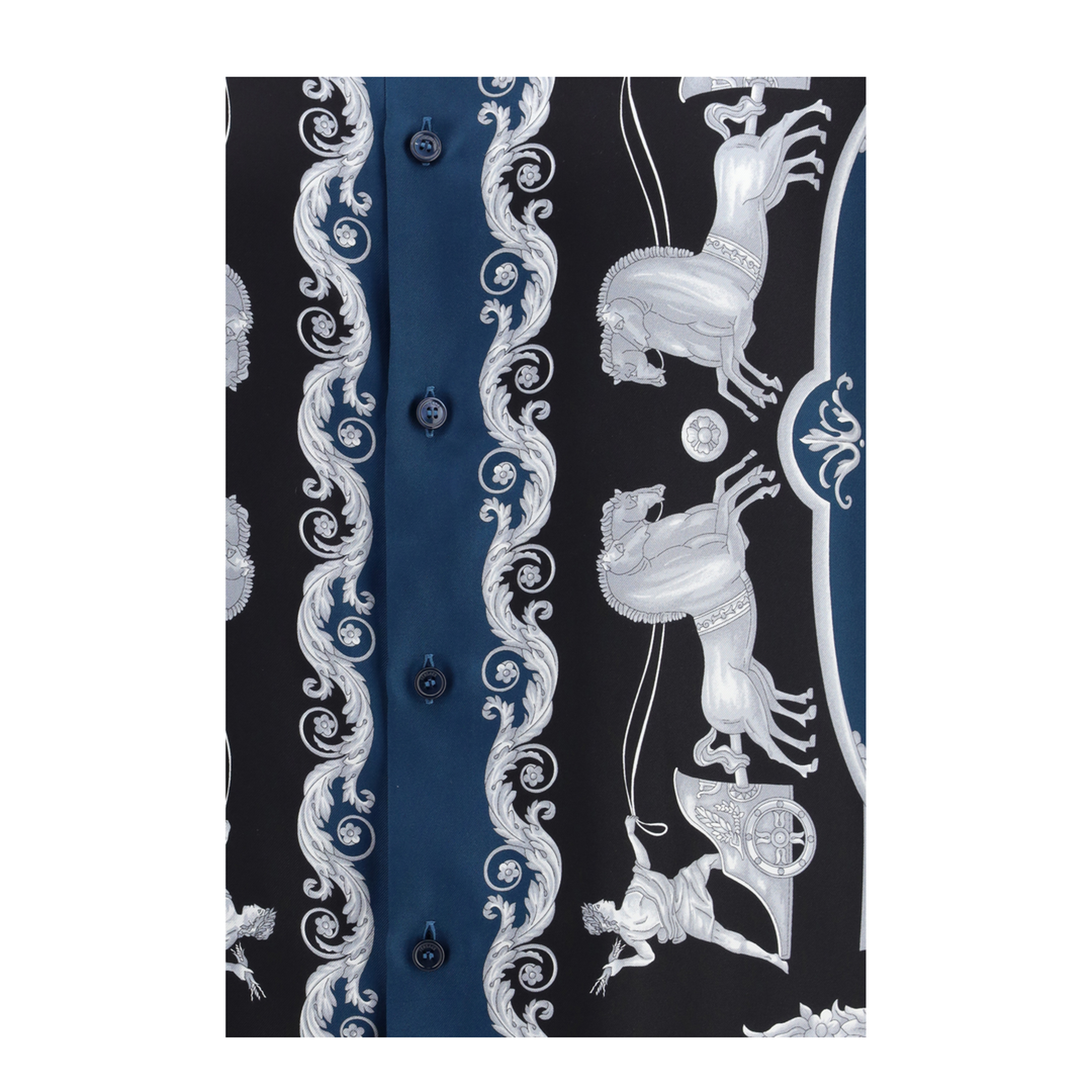 Regular-fit printed silk twill shirt - Image 3
