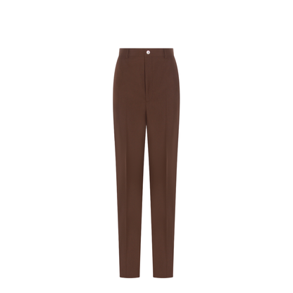 Wide Fit Trousers In Brown - Image 2