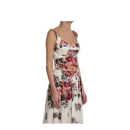 Bustier Top with Floral Print - Image 2