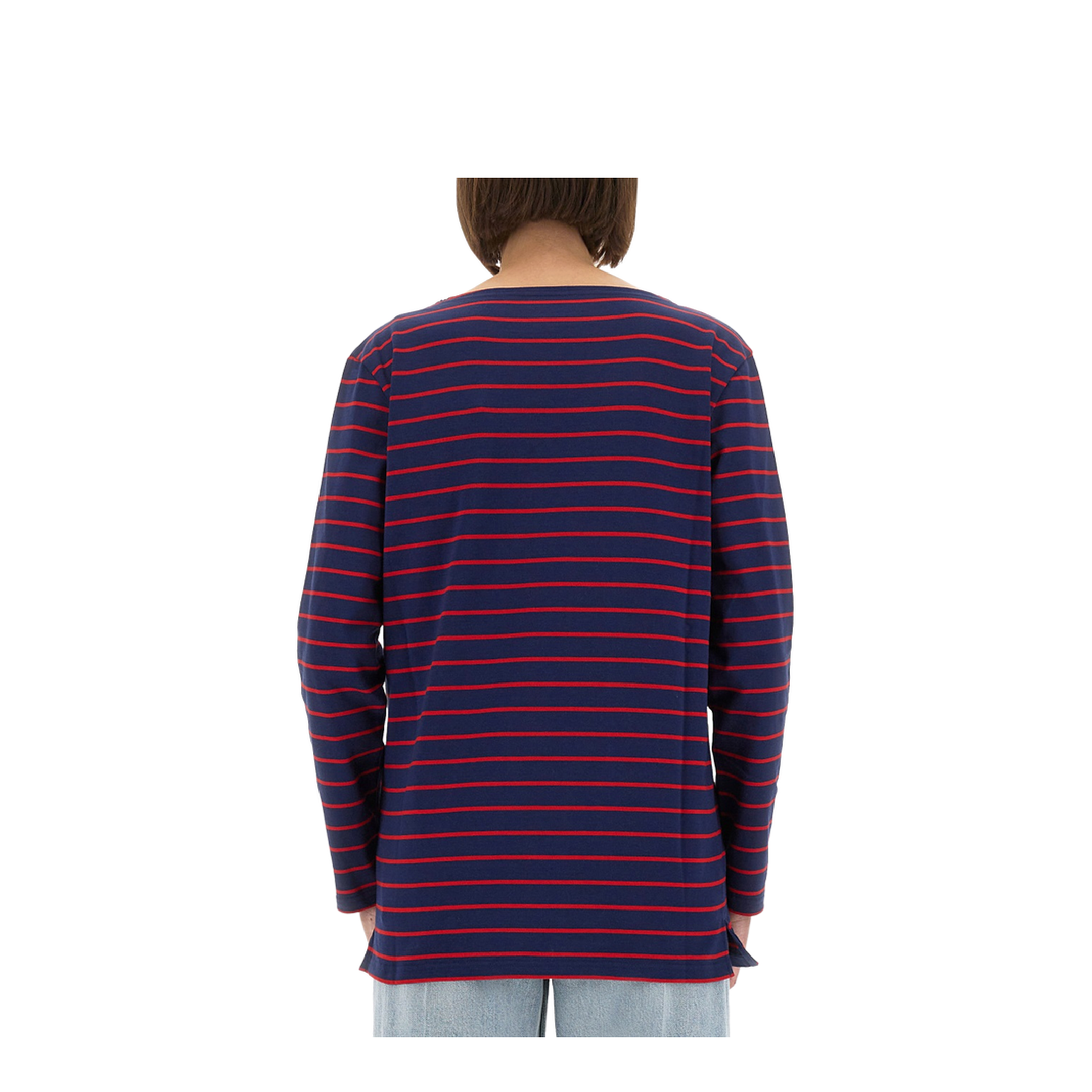 Blue T-shirt with red stripes - Image 3
