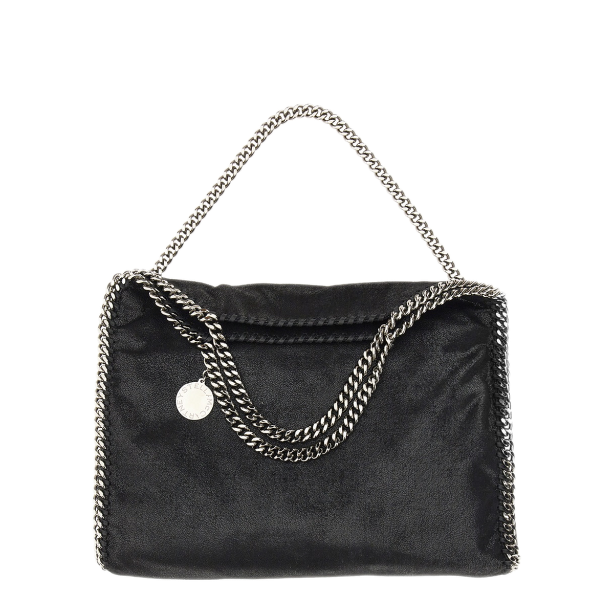 Falabella Fold-Over Shaggy Deer Tote Bag - Black - Image 2