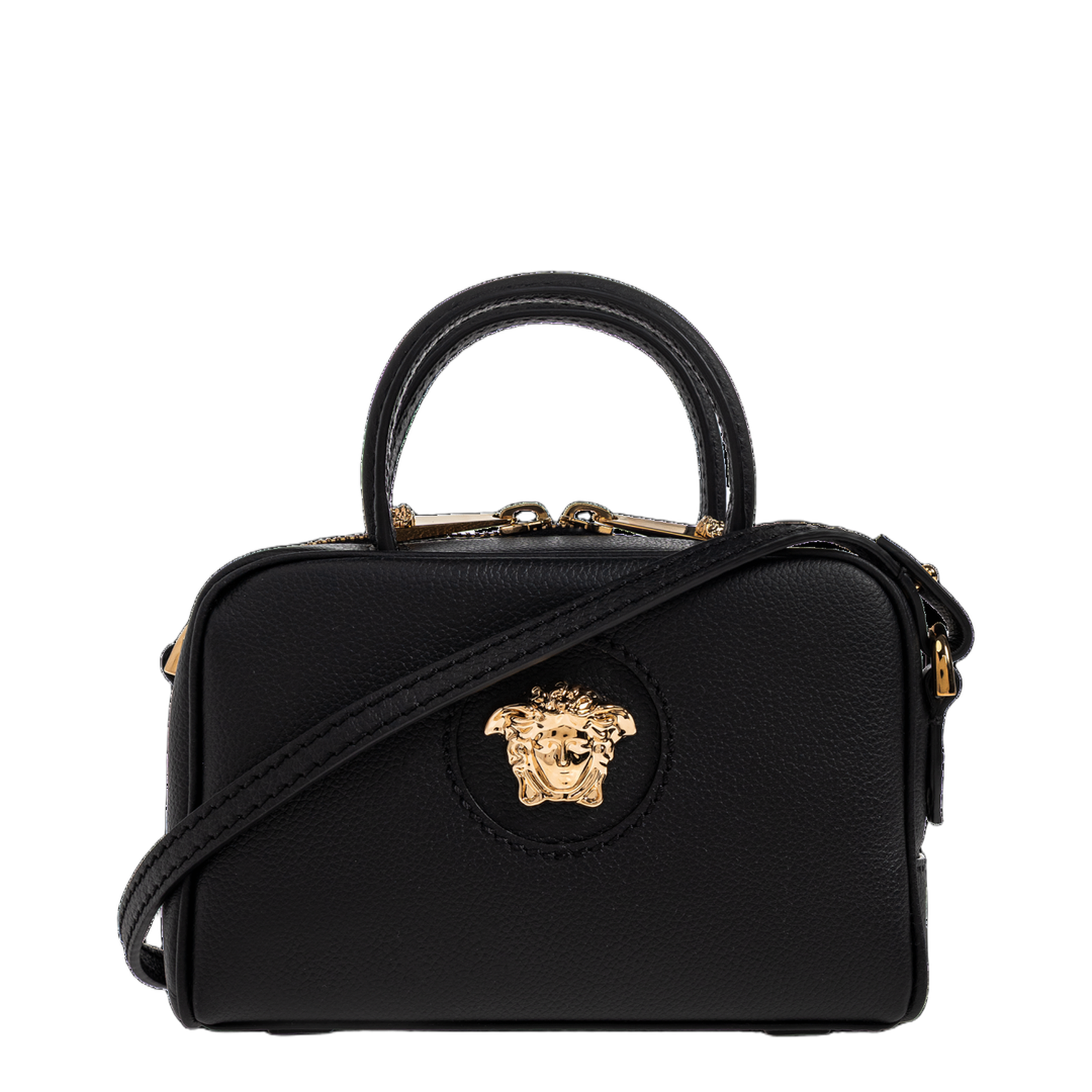 Medusa Handbag Leather Black - Image 1