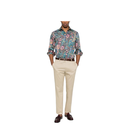 Roma Cotton Straight-Leg Trousers - Image 2