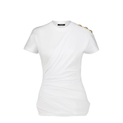 Cotton T-Shirt In White - Image 1