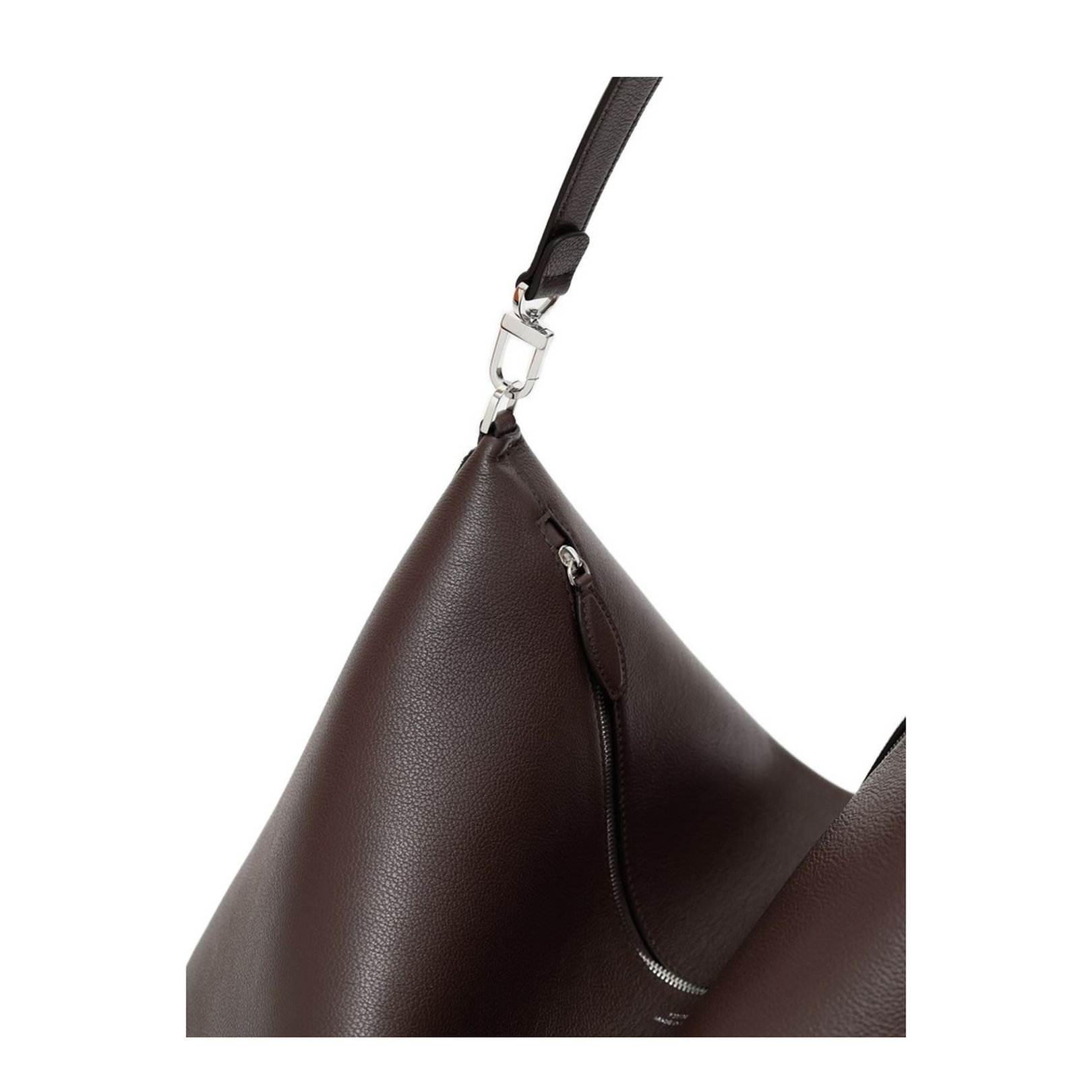 Bevel Hobo Bag in Grainy Leather - Image 2