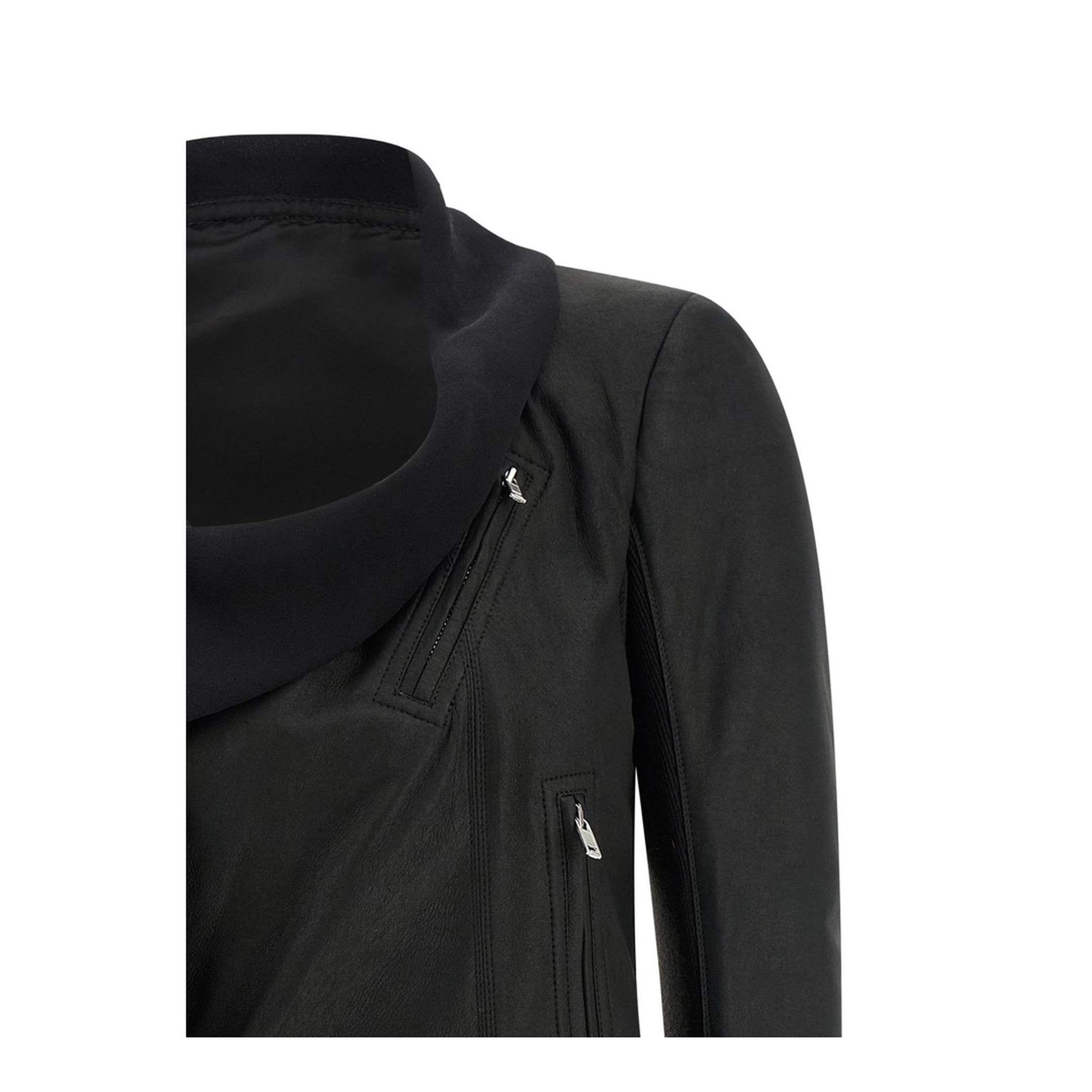 Scarf Biker Jacket - Image 4