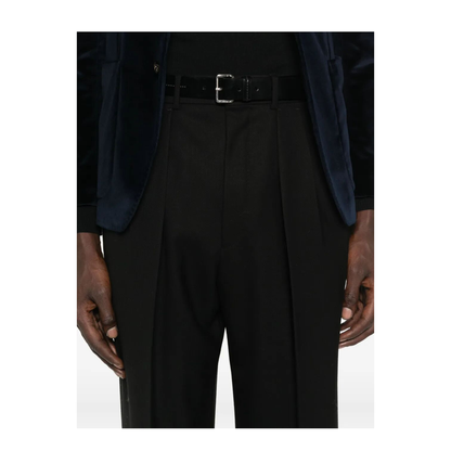 High Twist Wool Pleated Trousers - Image 5