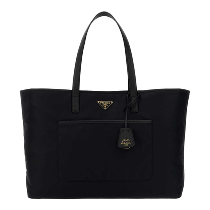 Black Re-Nylon Large Re-Edition 1978 Shopping Bag - Image 1