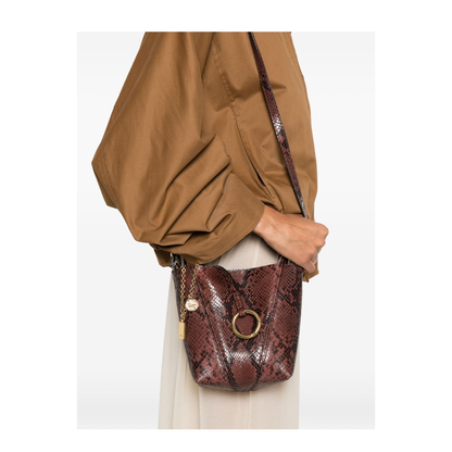 Spin Small Calfskin Tote - Rosewood - Image 3