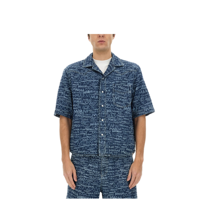 Denim Bowling Shirt - Image 1
