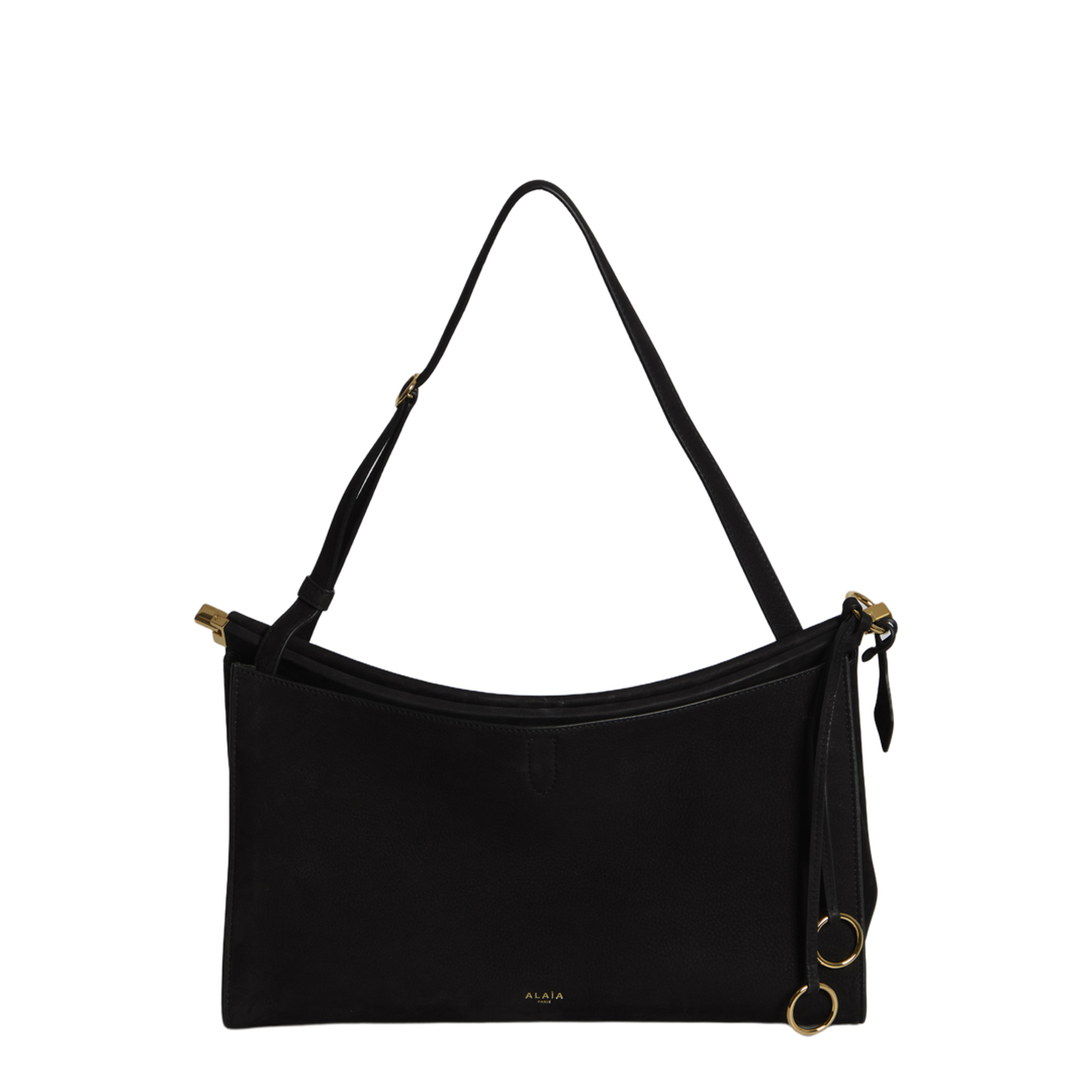 Le Click Pocket 35 Nubuck Crossbody - Noir - Image 1