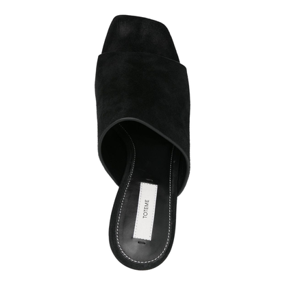 Suede Heeled Mules - Image 2