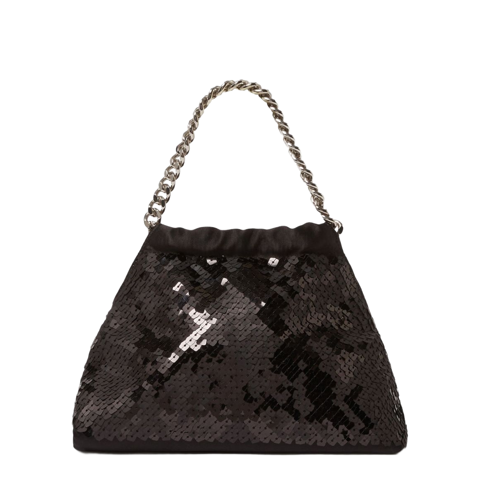 Falabella Mini Drawstring Bag Pixel Snake Sequins Embroidery - Image 4